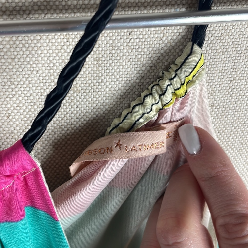 Gibson Latimer > Striped Maxi Dress Medium - Picture 5 of 9